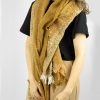 Women 227 Hats, Gloves & Scarves | Sandy Mono Dot Oversized Scarf