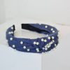 Women 227 Hair Accessories | Dark Denim & Pearl Headband