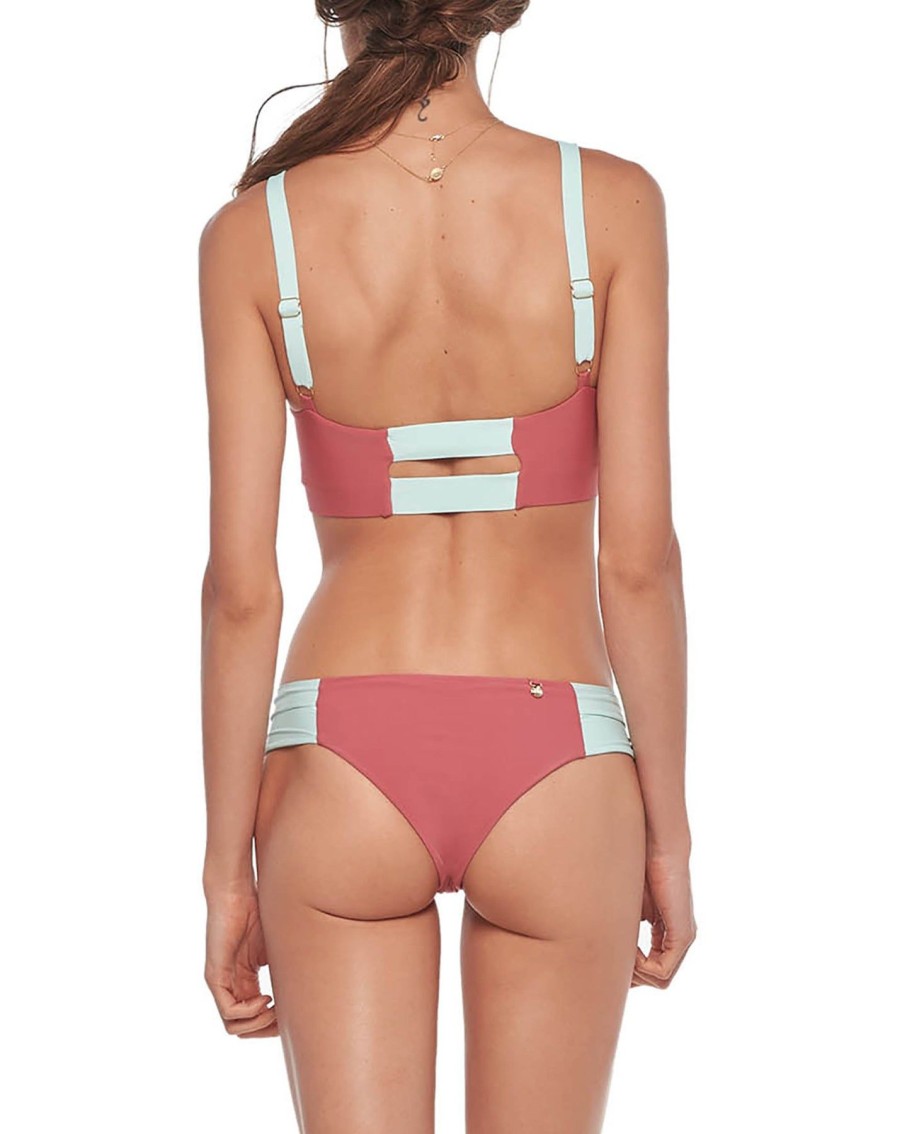 Women Malai Swimwear & Beachwear | Coral Honeysuckle Bikini Bottom