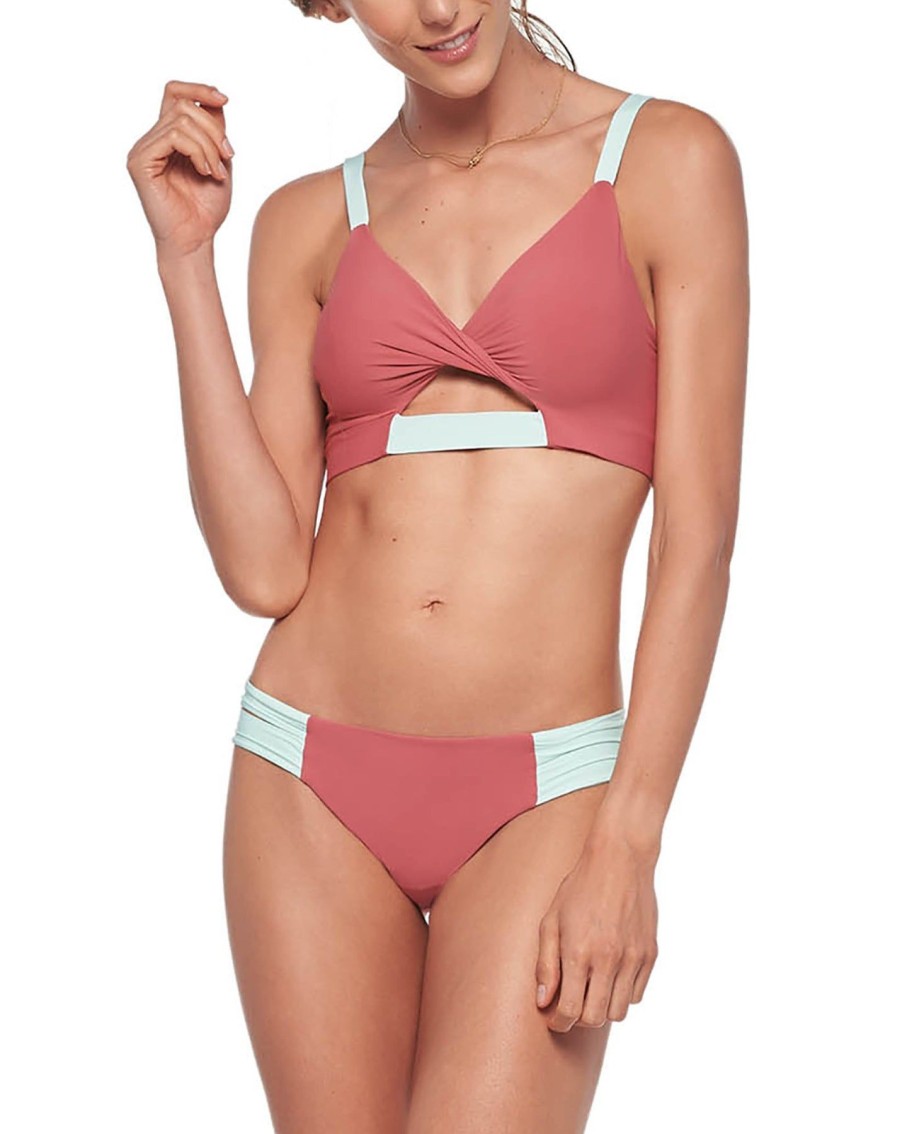 Women Malai Swimwear & Beachwear | Coral Honeysuckle Bikini Bottom