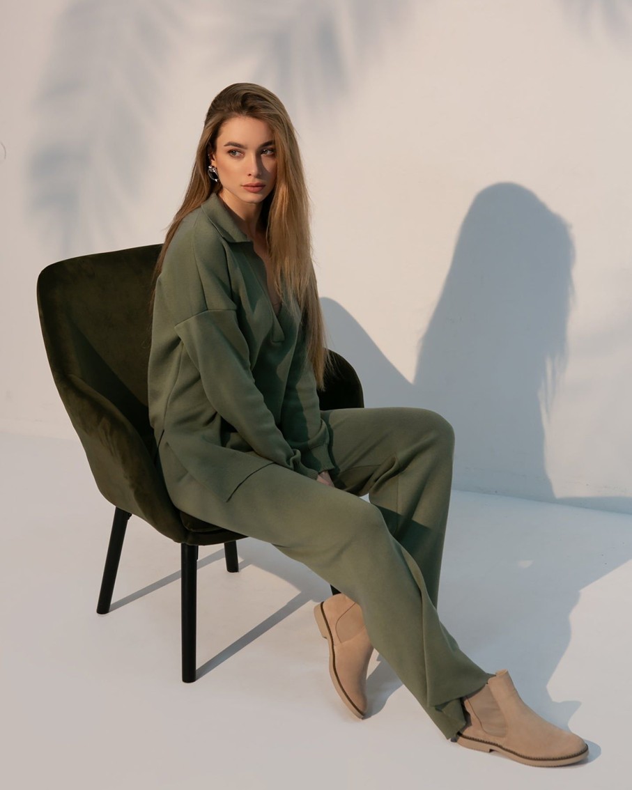 Women 25 UNION Trousers | Lana Olive Trousers