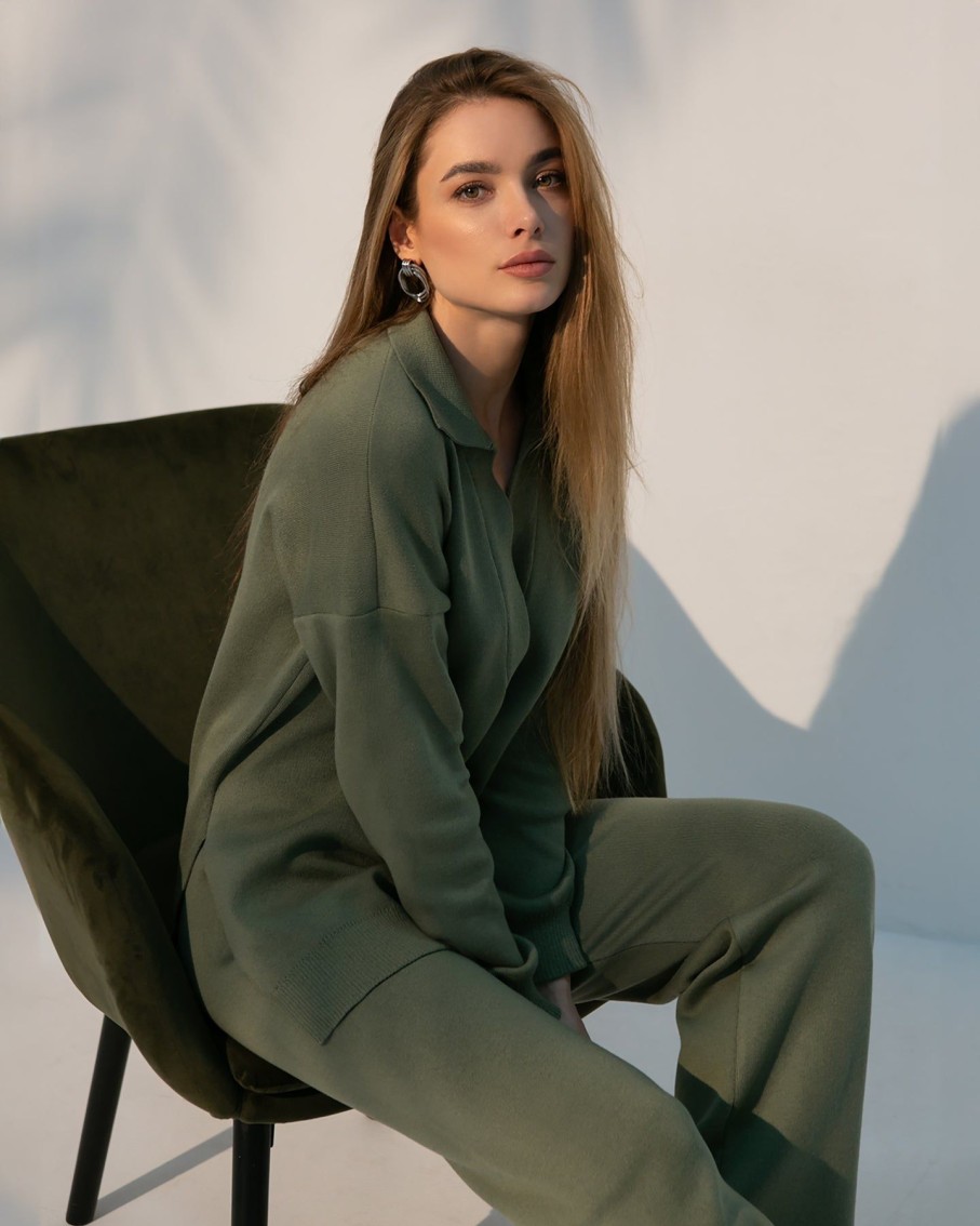 Women 25 UNION Trousers | Lana Olive Trousers