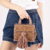 Women 227 Cross-Body Bags | Pink Mono Tassel Cross-Body Handbag