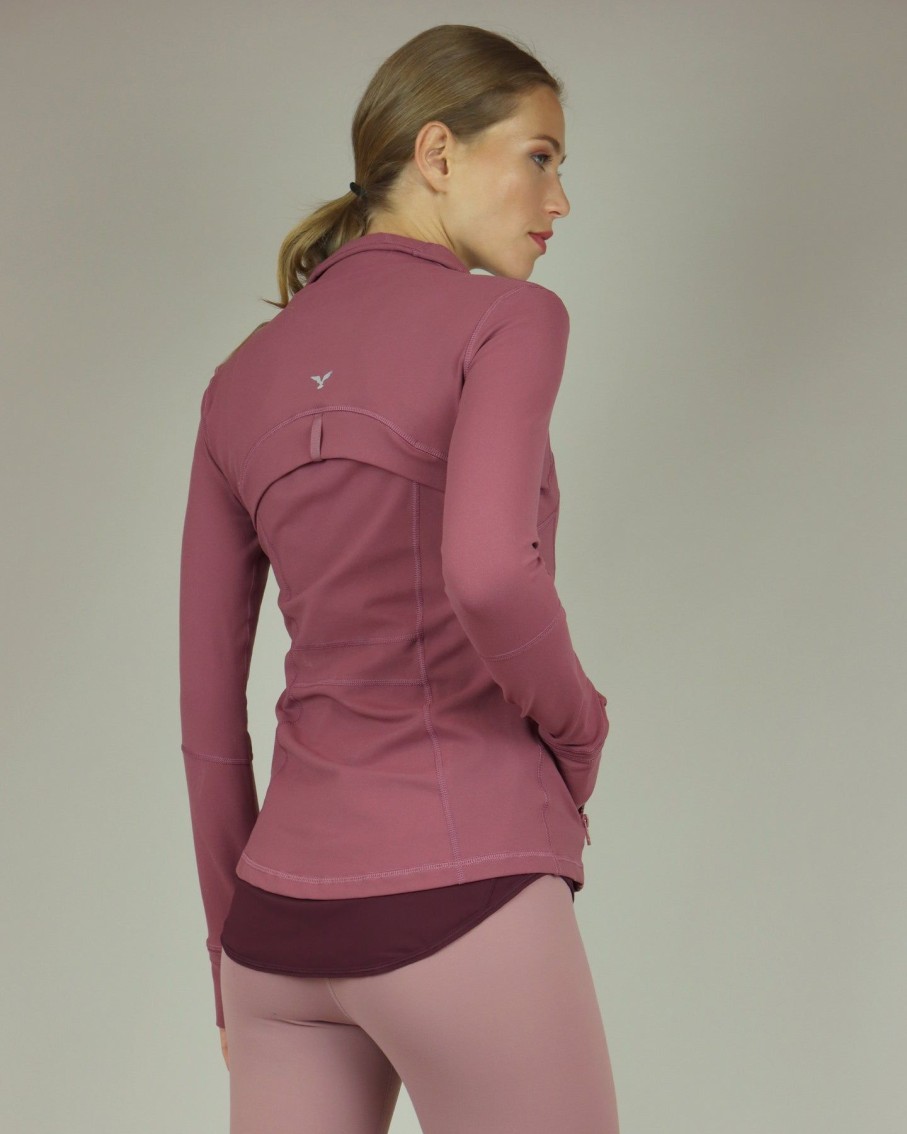 Women BLAIZ Activewear Activewear | Raspberry Pink Yoga Jacket