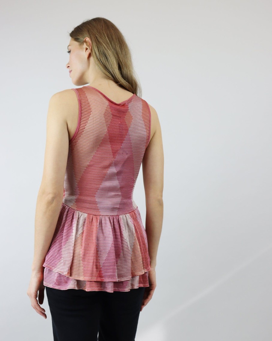 Women Cecilia Prado Tops & T-Shirts | Pink Disco Ruffle Top