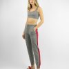 Women Jumper 1234 Trousers | Grey Side Striped Joggers