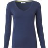 Women Lemon Basics Activewear | Deep Blue Long Sleeve T-Shirt