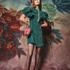 Women CeliaB Dresses | Alani Corduroy Green Dress