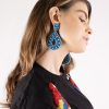 Women BLAIZ Earrings | Azure Blue Beaded Earrings™