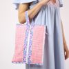 Women BLAIZ Beach Bags | Pink Onca Beach Clutch