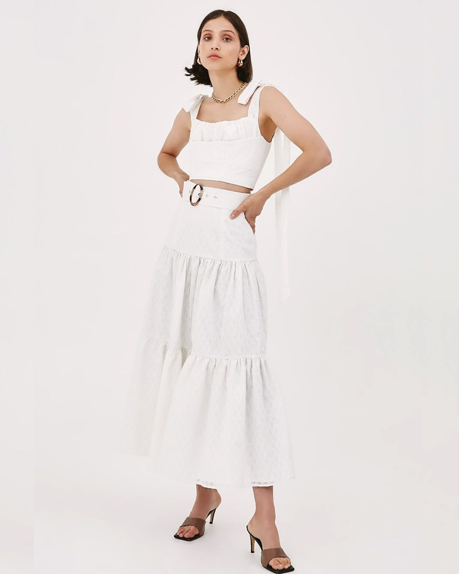 Women C/MEO Collective Skirts | Ivory Value Skirt