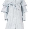 Women Azulu Dresses | Wing Tiered Sleeve Shirt Dress