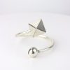 Women Rose Khbeis Bracelets | Silver Geometric Arm Cuff