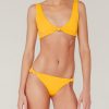 Women Palmacea Swimwear & Beachwear | Baudo Yellow Bikini Top