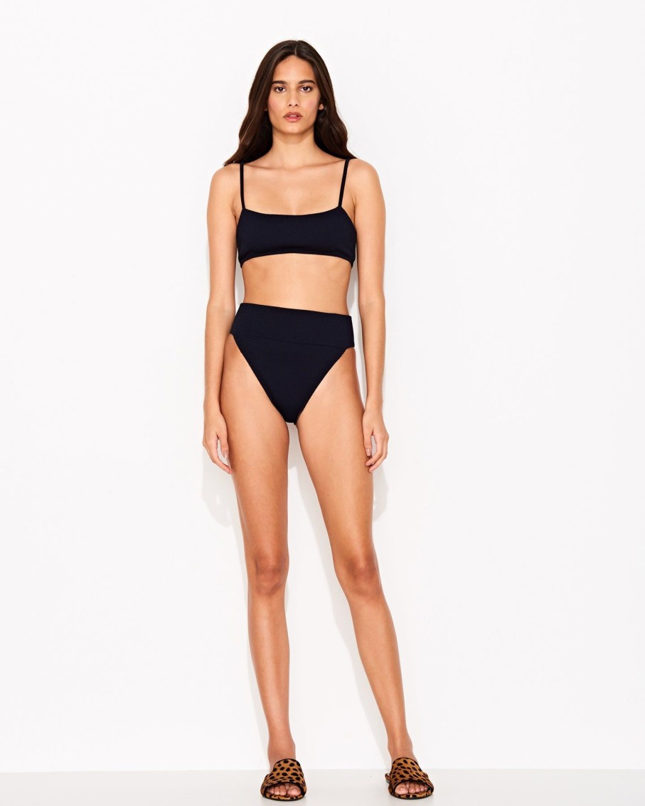 Women Triya Swimwear & Beachwear | Sienna-Jade Black High Cut Bikini