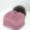 Women 227 Hats, Gloves & Scarves | Mauve Pom Pom Beanie