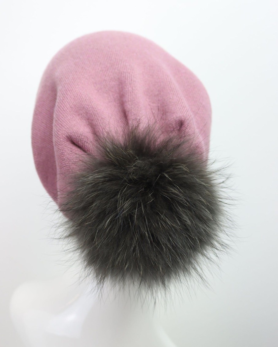 Women 227 Hats, Gloves & Scarves | Mauve Pom Pom Beanie