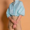 Women Ostra Brasil Shorts | Camel Linen Belted Shorts