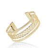 Women Márcia Mór for Blaiz Bracelets | Triple Gold Plait Wrap Bracelet Cuff