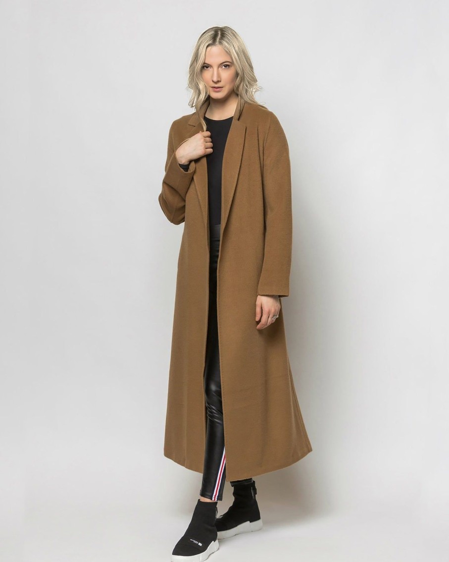 Women Hera Concept Coats & Jackets | Camel Goddess Wool Trench