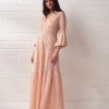 Women Cecilia Prado Dresses | Light Pink Knitted Maxi Dress