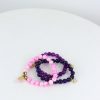 Women 227 Bracelets | Infinity Lotus Bracelet Set In Purple