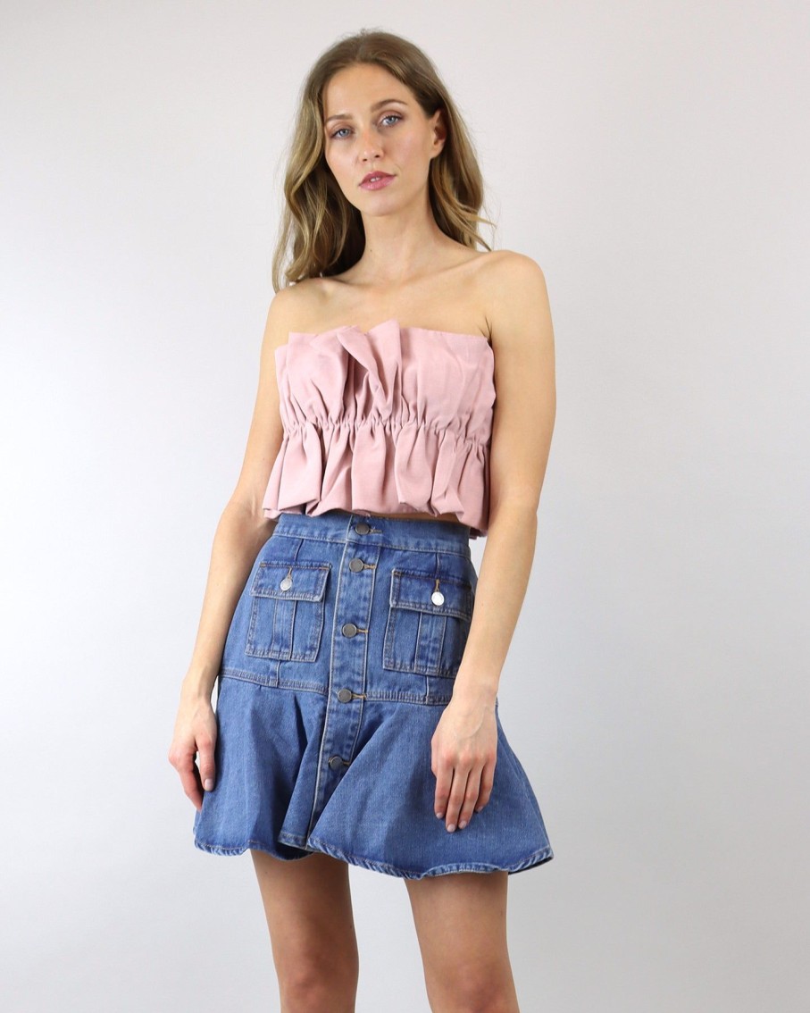 Women C/MEO Collective Tops & T-Shirts | Pink Musk Disclose Top