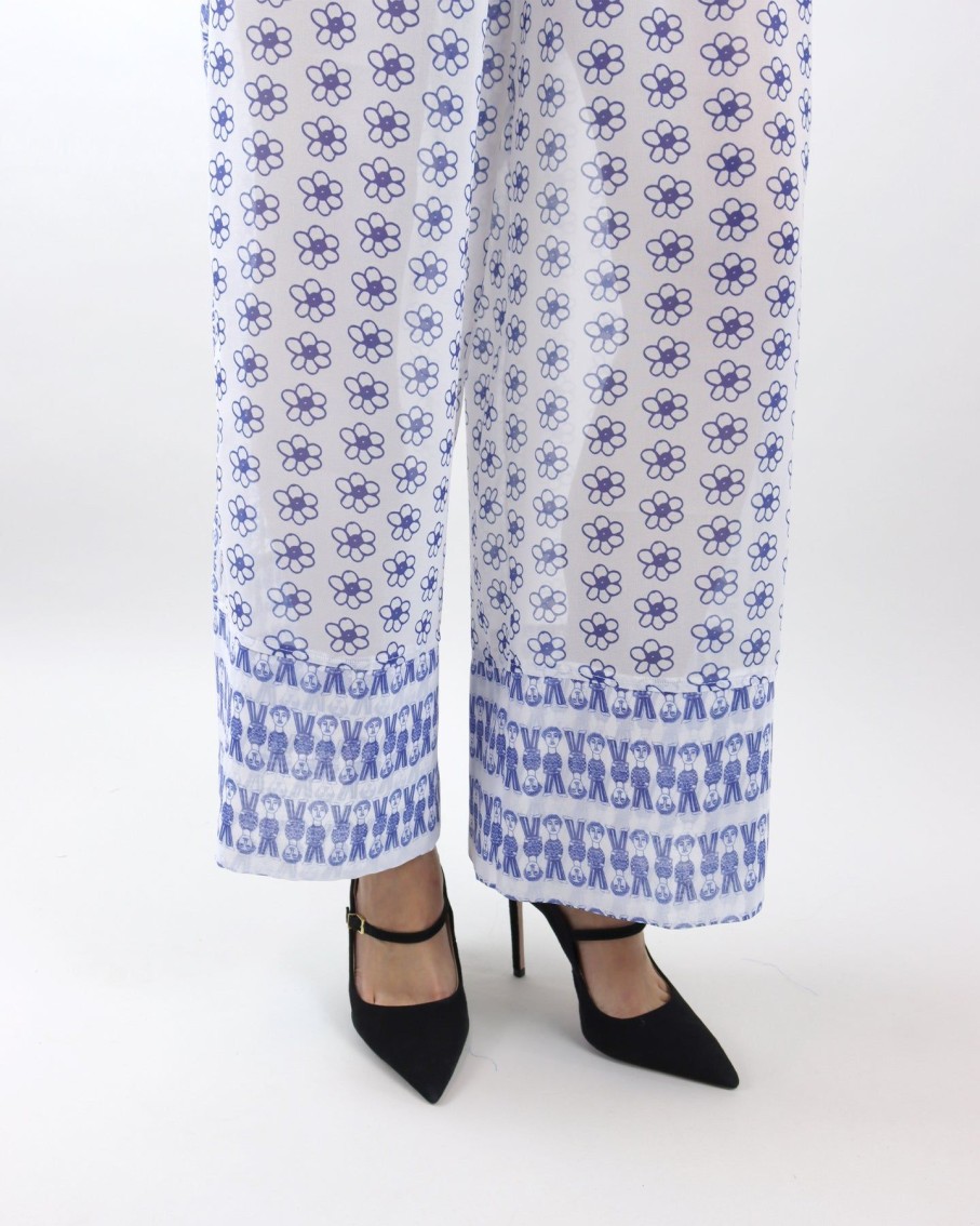 Women Levinia Sets | Infinity Blue Daisy Helen Pants