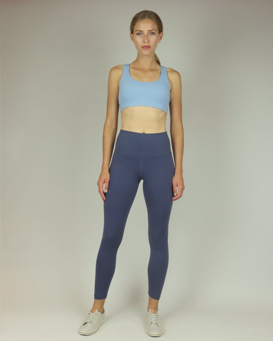 Women BLAIZ Activewear Activewear | Petrol Blue High-Waisted Leggings