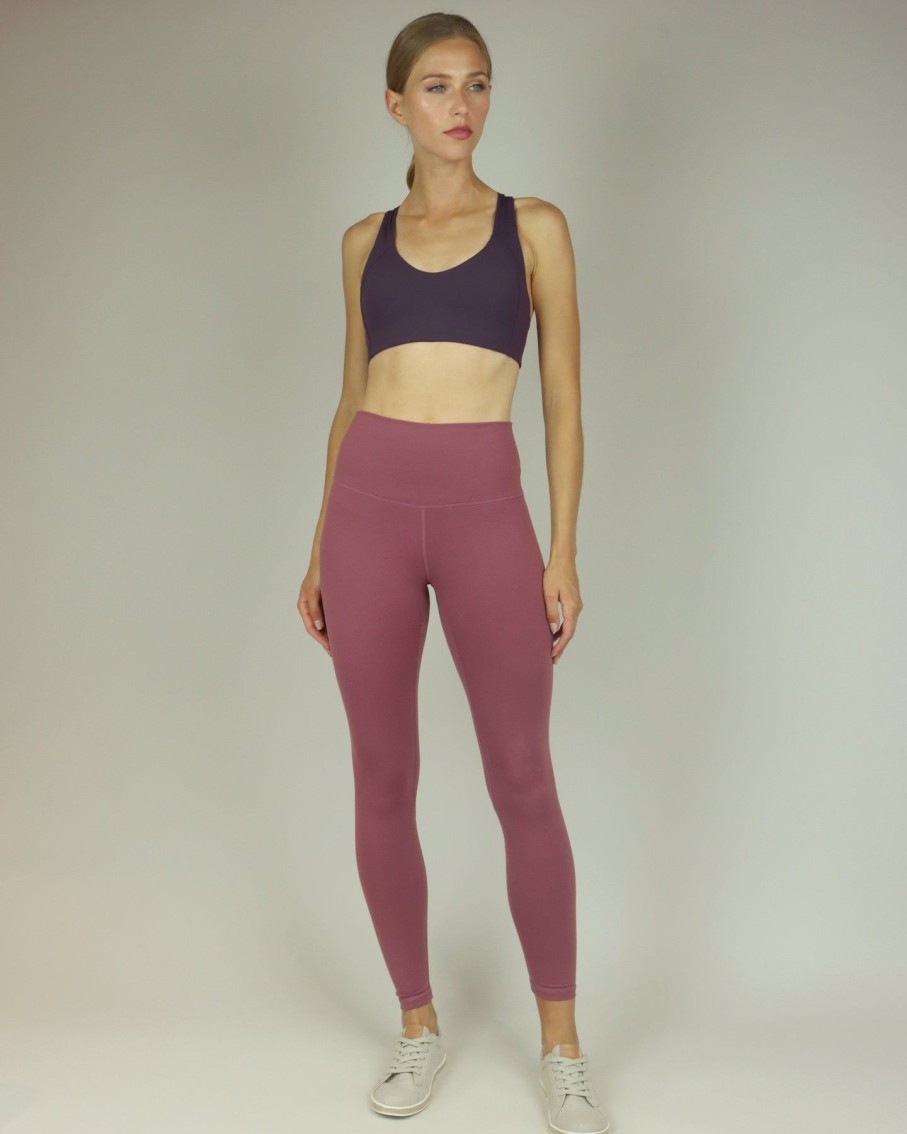 Women BLAIZ Activewear Activewear | Raspberry Pink High-Waisted Leggings