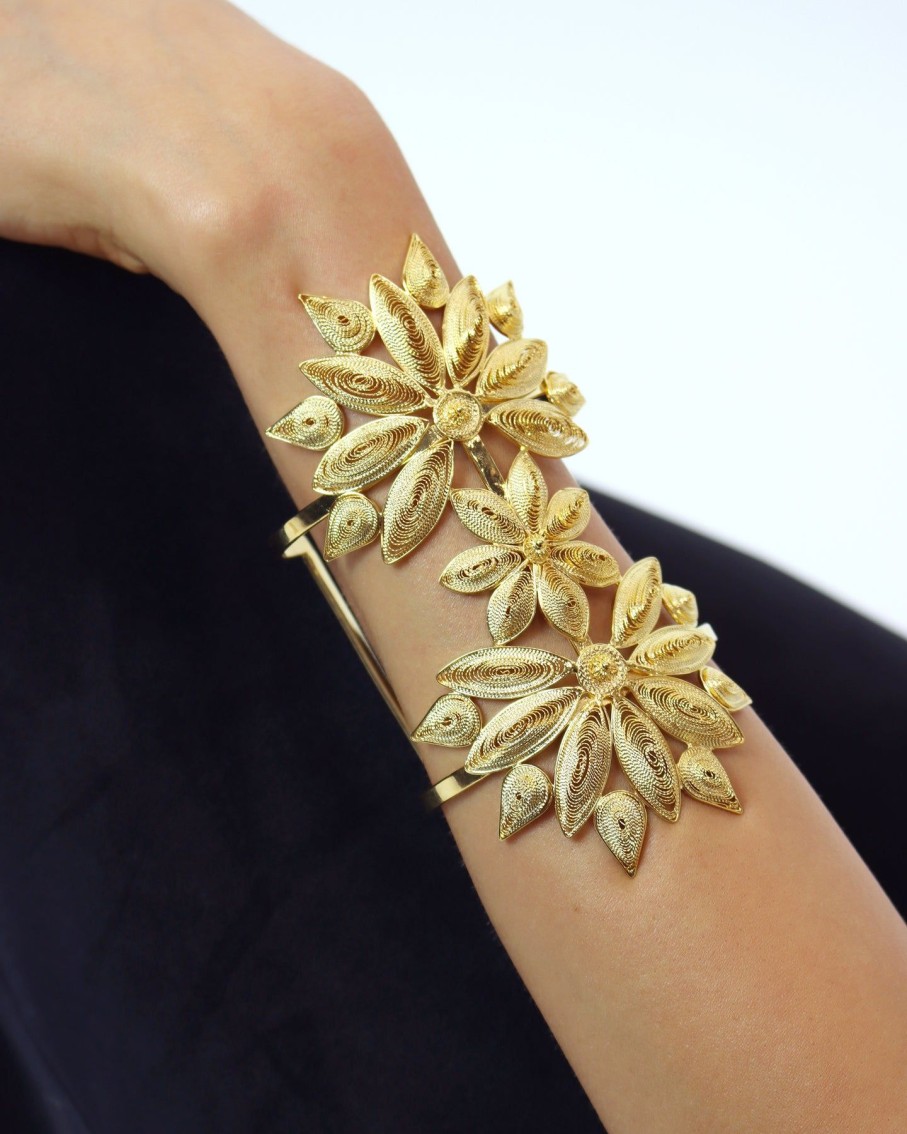 Women Denise Nader Bracelets | Starburst Floral Maxi Cuff