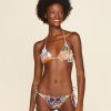 Women Cia Maritima Swimwear & Beachwear | Otun Printed Triangle Ruffled Reversible Tie Bikini