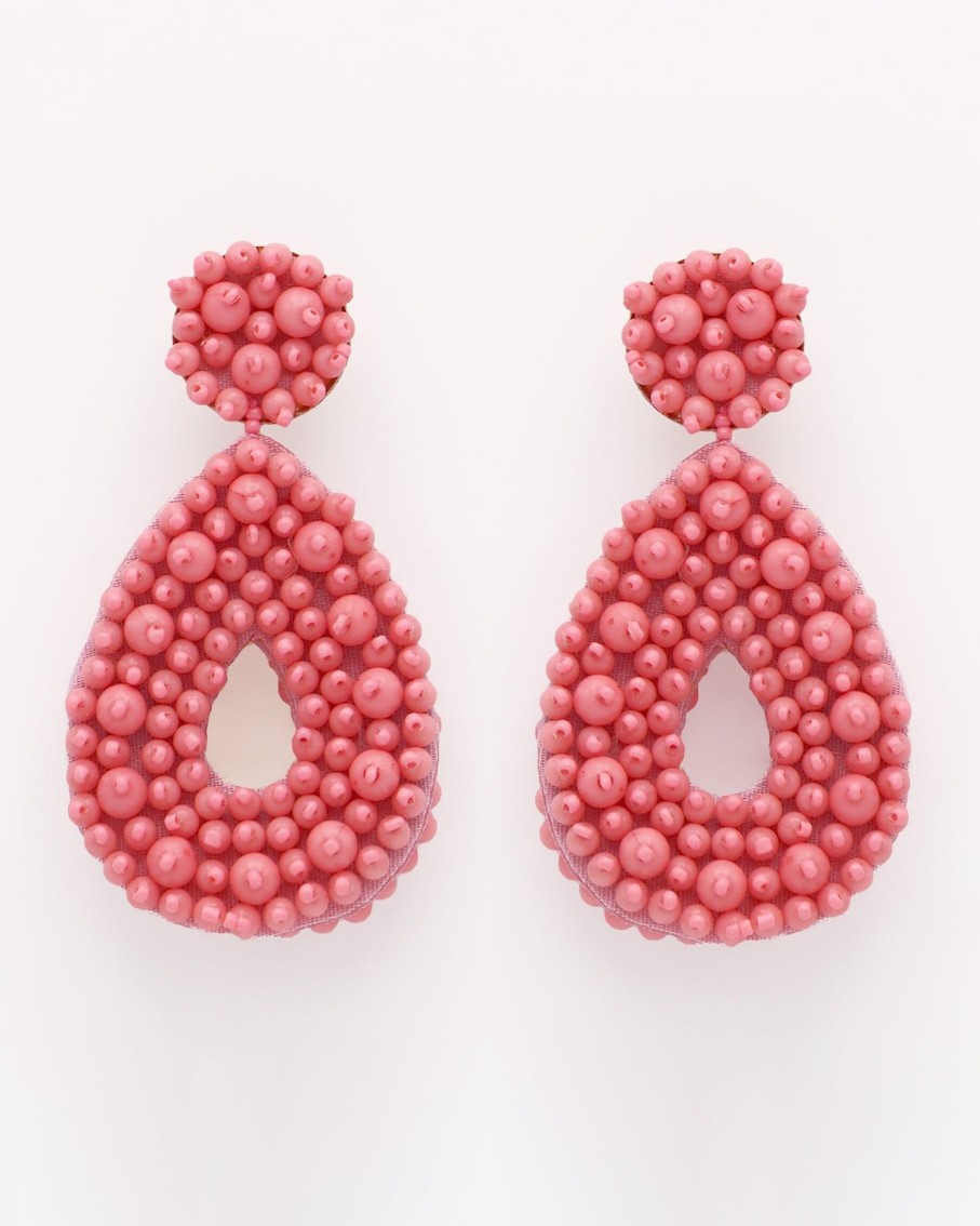 Women BLAIZ Earrings | Pink Beaded Earrings™