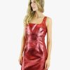 Women De La Vali Dresses | Limon Red Lurex Mini Dress