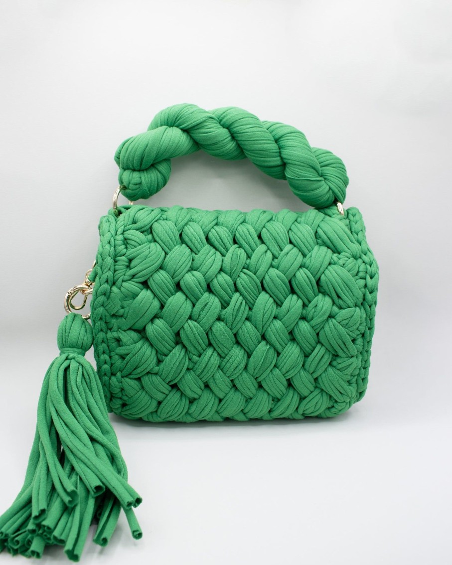 Women Tabitha Cross-Body Bags | Catalina Hilo Green Crochet Bag