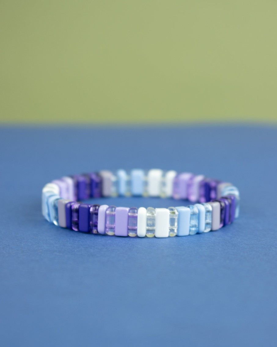 Women 227 Bracelets | Lilac Blue Translucent Enamel Bracelet