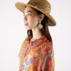 Women Blaiz Hats, Gloves & Scarves | Joanna Camel Cowrie Shells Paper Straw Hat