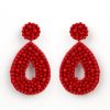 Women BLAIZ Earrings | Red Beaded Earrings™