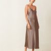 Women Bec & Bridge Dresses | Taupe Piper Midi Slip Dress