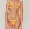 Women Palmacea Swimwear & Beachwear | Yellow Heli Bikini Top