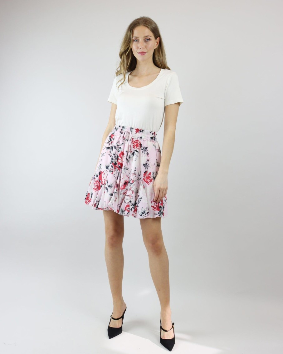 Women Blaiz Skirts | Floral High Waist Skater Skirt