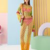 Women CeliaB Dresses | Arnav Multicoloured Crochet Maxi Dress