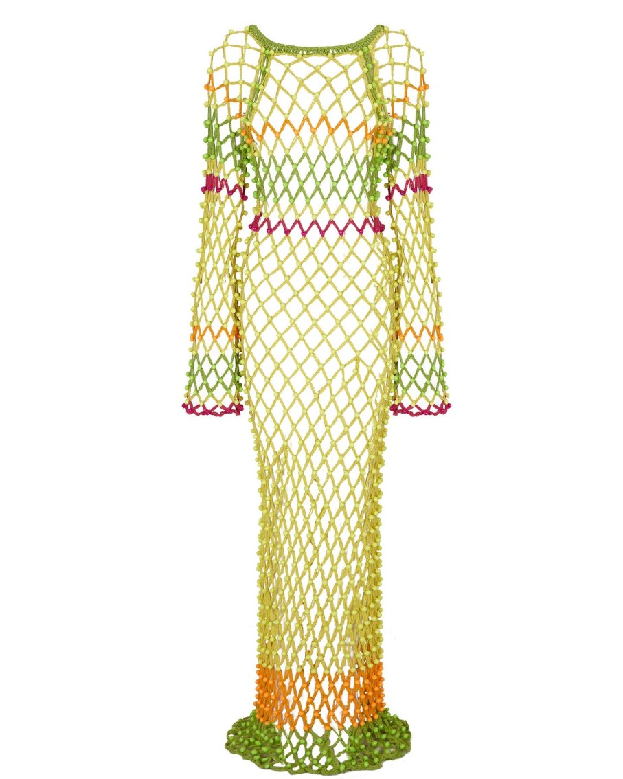 Women CeliaB Dresses | Arnav Multicoloured Crochet Maxi Dress