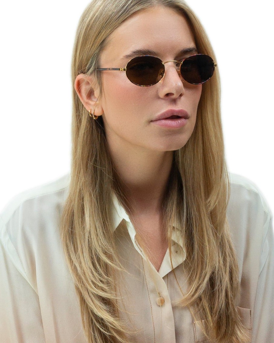 Women Sienna Alexander Sunglasses | Lola Ii Havana Gold Sunglasses