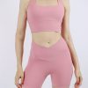 Women BLAIZ Activewear Activewear | Pink Flamingo Callie V Waist Shorts