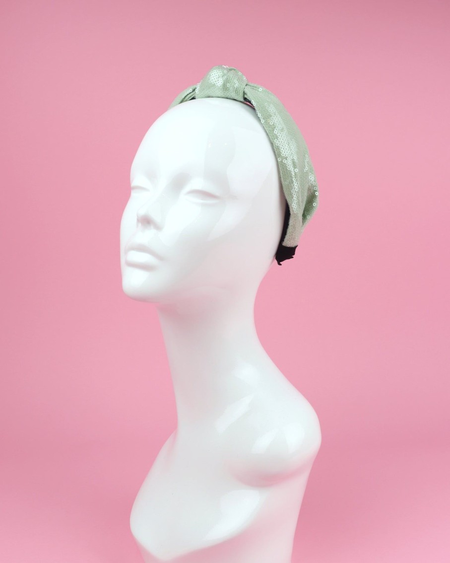 Women 227 Hair Accessories | Mint Sequin Headband