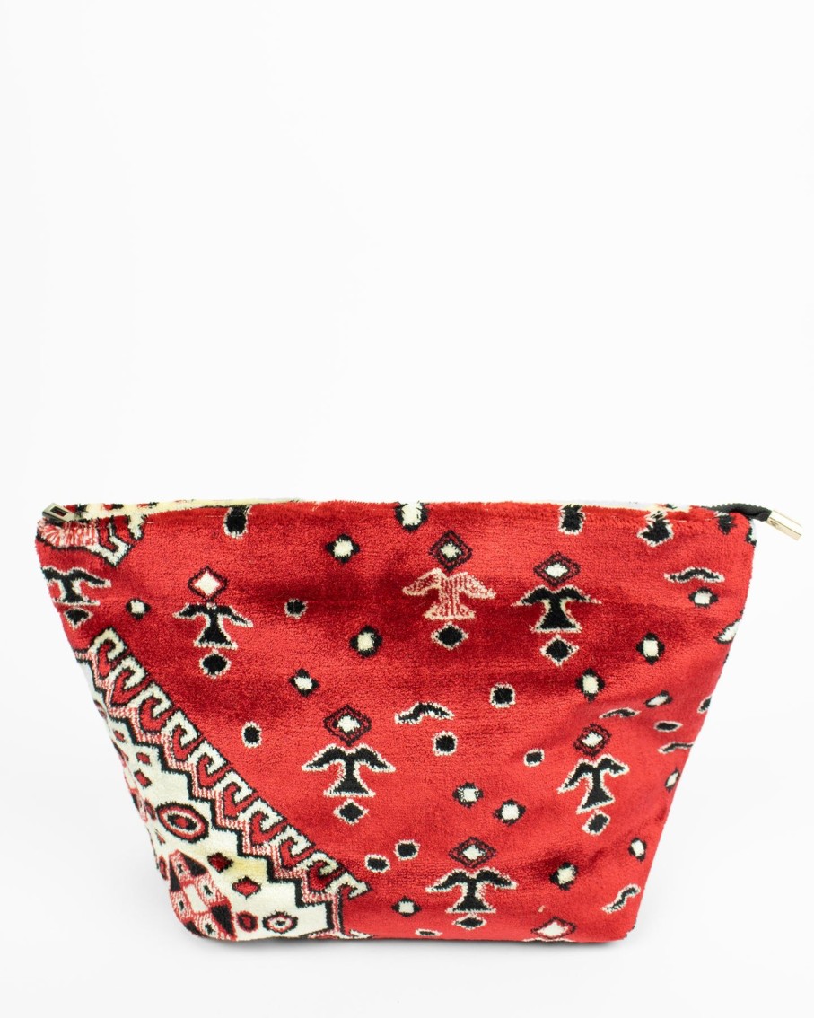 Women Blaiz Clutches | Layla Red Velvet Pouch Bag * Hyrwyddodillad