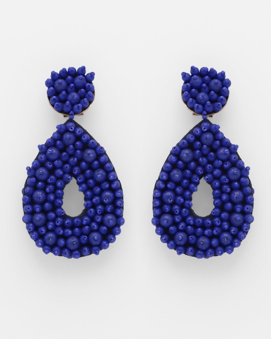 Women BLAIZ Earrings | Cobalt Blue Beaded Earrings™