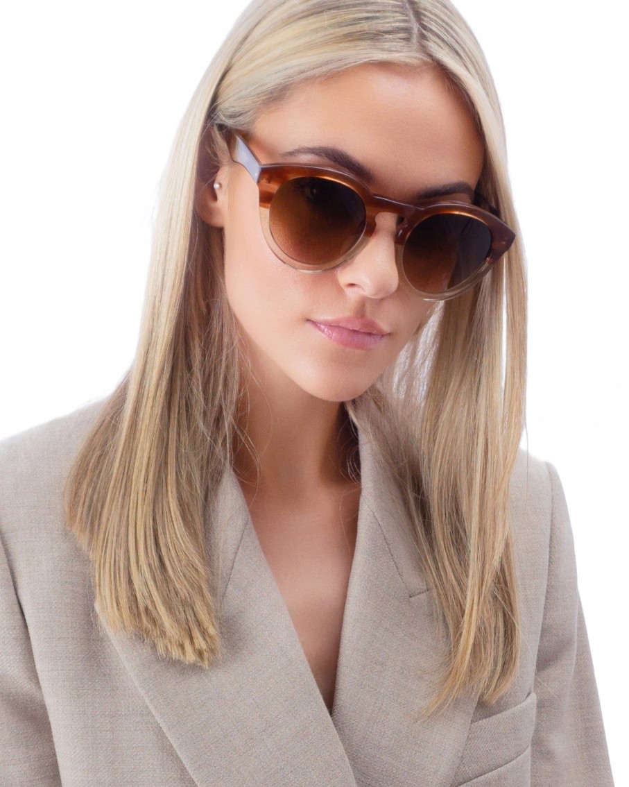 Women Sienna Alexander Sunglasses | Chelsea Brown Split Sunglasses