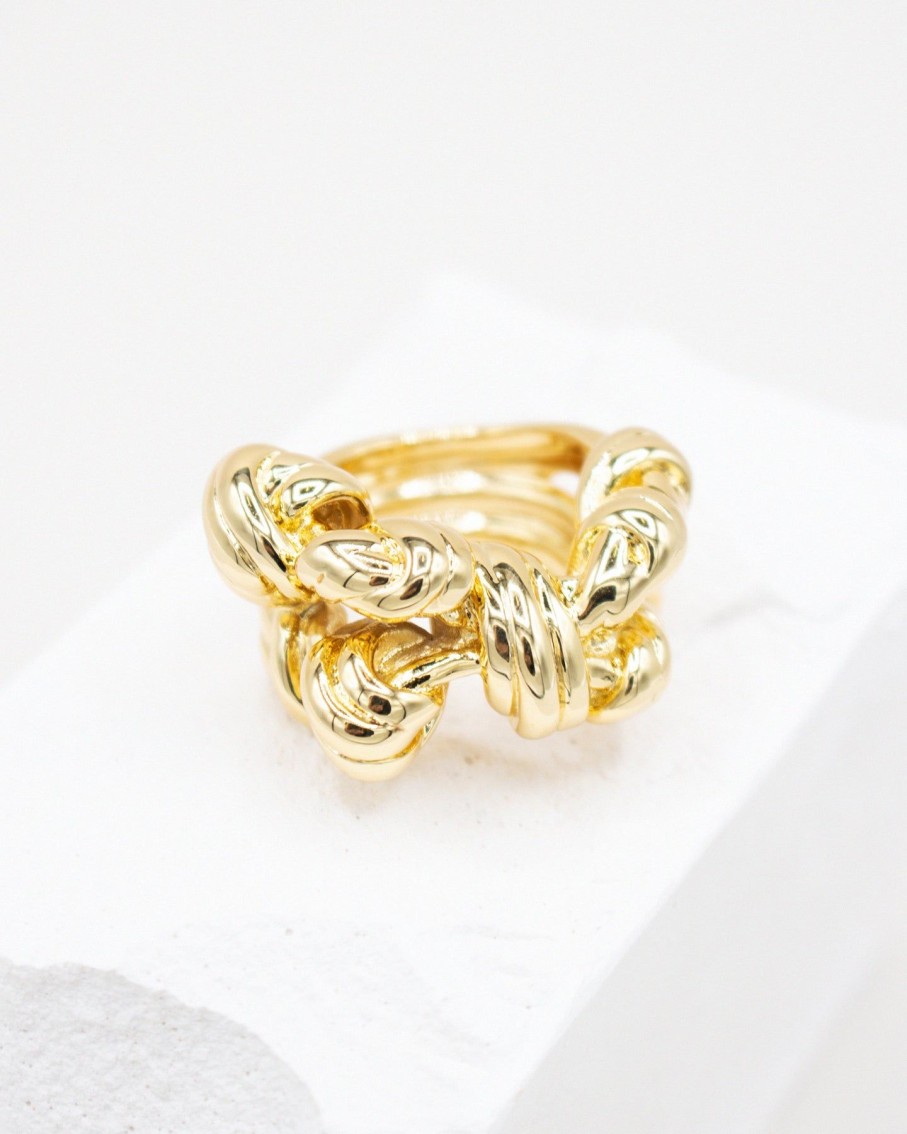 Women 227 Rings | Knotted Gold Aurora Twist Ring